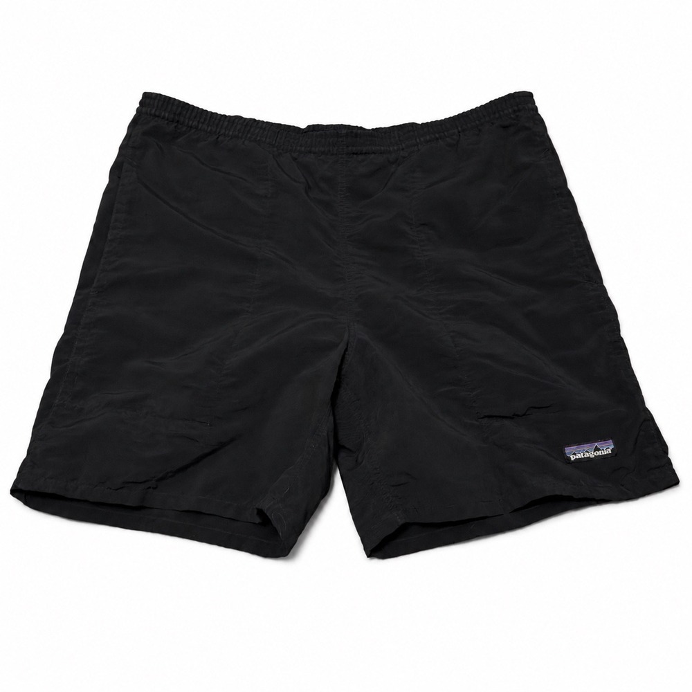 Patagonia Baggies 6 Inch Mens Shorts Black Nylon Water Trunks 58032 Small